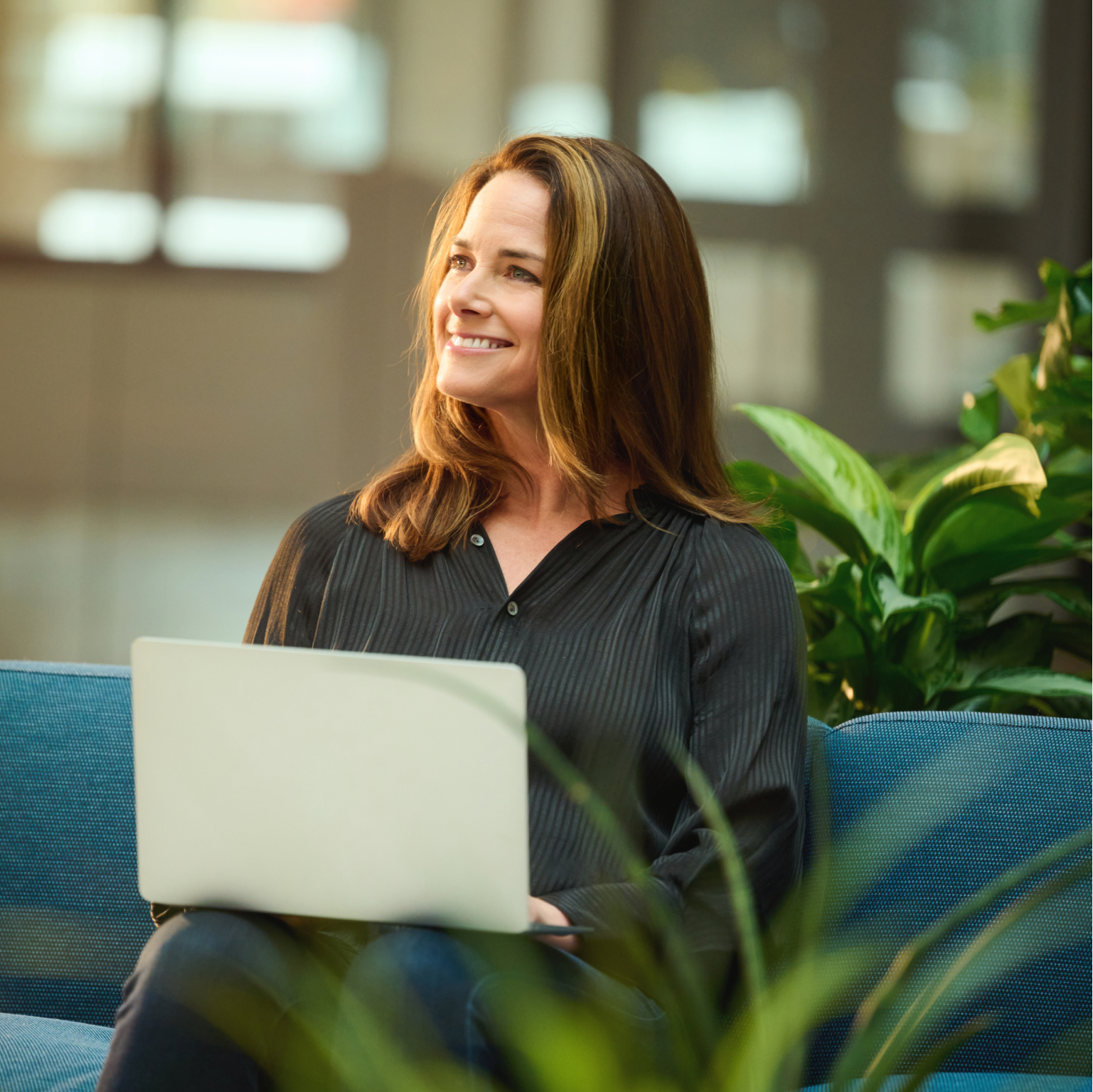 Gravie employee working in office